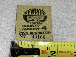 GRATEFUL DEAD 1968 NEWPORT POP FESTIVAL ORIGINAL CONCERT TICKET STUB COS... - £63.93 GBP