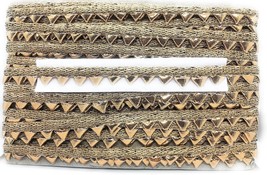 Gota Border Lace for Dresses, Sarees, Lehenga, Suits, Blouses Golden Color 9 Yrd - £13.59 GBP