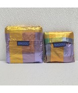 BAGGU Standard &amp; Baby Reusable Bag Set - MADRAS METALLIC Check Plaid Pur... - €50,89 EUR