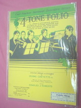 1931 Fourtone Folio Music Instruction Book Quartets - £9.26 GBP