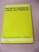 The Use of Handbook Tables and Formulas 1939 HCDJ - £11.94 GBP