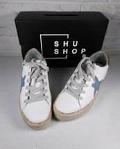 Shu Shop Reba Platform Star Sneakers White Gold Glitter Women US 8 9 NIB - £29.81 GBP