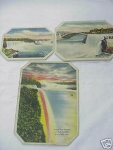 Set of Three Vintage Souvenir Niagara Falls Trivets - £15.97 GBP