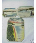 Set of Three Vintage Souvenir Niagara Falls Trivets - $376.77 MXN