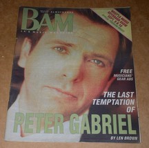 PETER GABRIEL GENESIS BAM MAGAZINE VINTAGE 1989 - $29.99