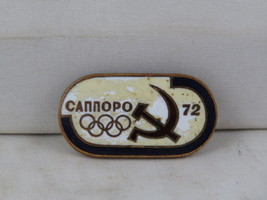 Vintage Winter Olympics Pin - Sapporo 1972 Team USSR - Inlaid Pin  - £27.17 GBP