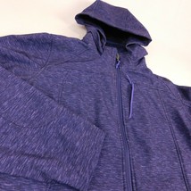 Free Country Women Purple Fleece Lined Jacket Coat Hood Sz XL - £23.88 GBP