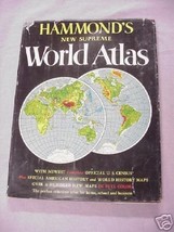 Hammond&#39;s New Supreme World Atlas 1952 HC - £12.04 GBP