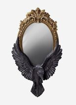 Gothic Golden Baroque Style Raven's Gaze Decorative Vanity Wall Hanging ... - $49.99