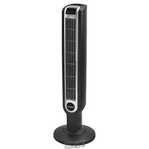 Lasko-36&quot; Tower Fan - GREY 12&quot; Diameter With Remote Control Programmable Timer - £56.94 GBP