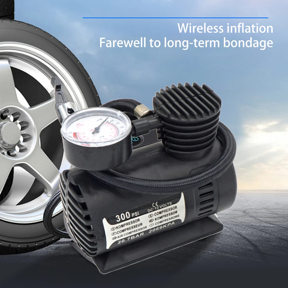 Multi-function Air Compressor Mini Air Pump Car Mini Digital Tire Inflator Pump  - $84.62