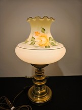 Westmoreland Vintage Glass Hand Painted Lamp - 14.5&quot; Tall- Signed and Da... - $87.07