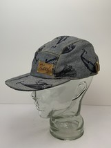 Keef Company Hat 5-Panel Fishing Lure Design Leather Strap USA Excellent - $418.40 MXN