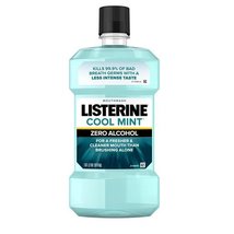 Listerine Zero Alcohol Free Oral Care Mouthwash for Bad Breath, Cool Mint, 1 L - £14.38 GBP