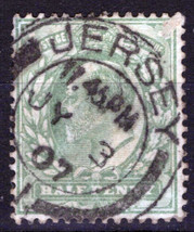 ZAYIX Great Britain 127 used Edward VII with 1907 Jersey Postmark 032723S93 - £2.76 GBP