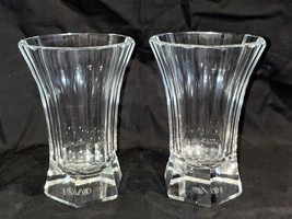 Two Bohemian MOSER Crystal vases (Josef Hoffmann),marked bottom - £209.41 GBP