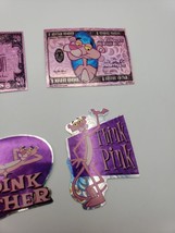 6 Vintage 90s Stickers Pink Panther Cartoon Prism Vending Machine Stickers 1998 - £15.42 GBP