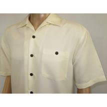 Men's Short Sleeves Summer Shirt by Indygo Smith Soft Rayon Blend 828-62 Cream image 9