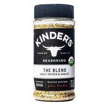 Kinder&#39;s Organic The Blend Seasoning Salt Pepper &amp; Garlic 12.25 oz Spice Large - £13.44 GBP