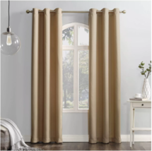 No. 918 Montego Casual Grommet Top Curtain Panel, Taupe, 63" x 48", New Open Box - $12.85