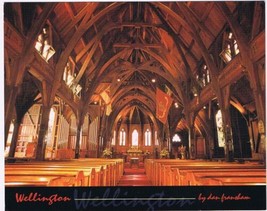 Postcard Wellington Old St Pauls Anglican Cathedral New Zealand 4.75 x 6 - $3.61
