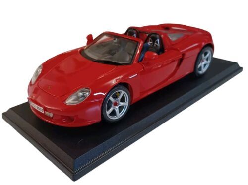Maisto Special Edition 1:18 Scale Die-Cast Porsche Carrera GT Red 2003 w Stand - $24.70