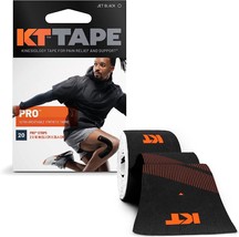 KT Tape, Pro Synthetic Kinesiology Athletic Tape, 20 Count, 10 Precut Strip - £29.50 GBP