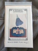 Cousins Designs LTD Sewing Quilting Pattern Beach Baby Play Quilt CDL-111 1991 - £7.48 GBP