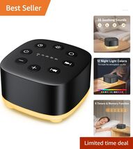 32 Volume-Controlled Portable Sleep Machine with 12 Night Light Levels -... - $35.59