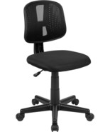 Mid-Back Black Mesh Swivel Task Office Chair With Pivot Back By Flash Fu... - $60.99