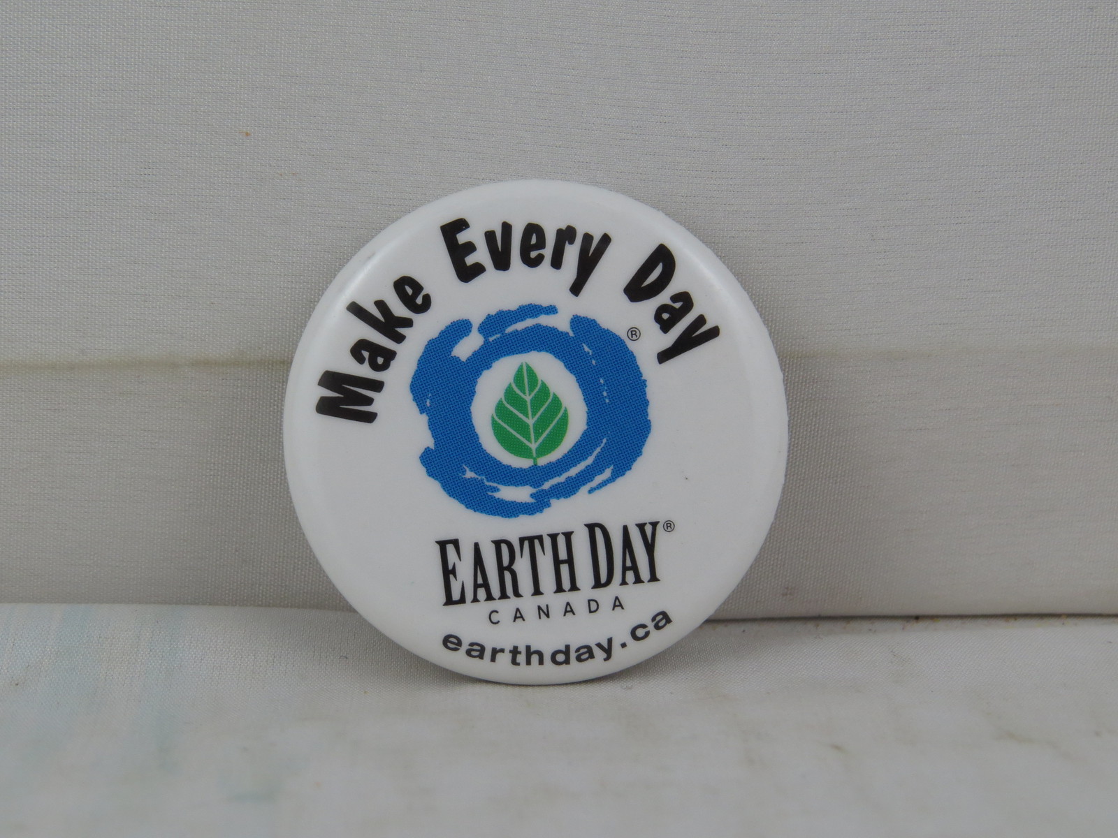 Earth Day Pin - Make Everday Earth Day Canada - Celluloid Pin  - $15.00
