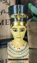 Ancient Egyptian Goddess Beautiful Queen Nefertiti Bust Mini Figurine 4.25&quot;H - £15.97 GBP