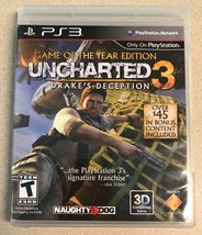 Uncharted 3 Drake&#39;s Deception (Sony PlayStation 3, 2012) PS3 Game - £3.91 GBP