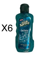 6 pack IRISH SPRING Body Wash COOL RELIEF SCRUB 2.5 fl oz ea  Travel Siz... - £26.71 GBP