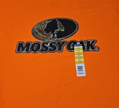 Mossy Oak Fishing Mens Orange Long Sleeve Crew Neck Graphic Tee T-Shirt XL - £12.41 GBP