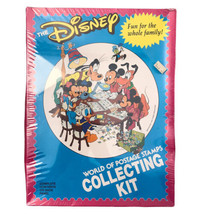 Vintage 1982 Disney World Of Postage Stamps Collecting Kit Album New Sealed - $23.03