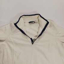 L.L. Bean Women's Ivory Fleece 1/4 Zip Pullover Sweatshirt Size Medium 502183 image 4