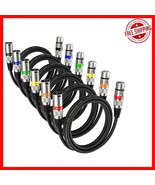 Professional XLR Microphone Cable 2 Feet - 6 Pack with Anti-Corrosion Co... - $642.26 MXN