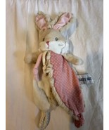 Baby Nap Lovey Bunny Plush Baby Toy Soother Security Blanket Pink Polka Dot - £12.01 GBP