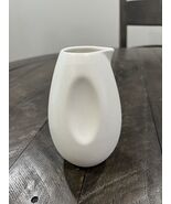 Calvin Klein Basso Creamer Pitcher Bone White Ceramic Discontinued - $55.27 CAD