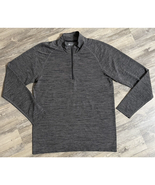 Zella Pullover Lightweight 1/4 Zip Size Large Long Sleeve Athleisure Gray - $13.07