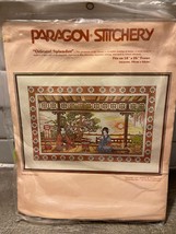 Vintage Paragon Oriental Splendor Needlework Crewel Stitchery Kit 18&quot; x 26&quot; - £22.53 GBP