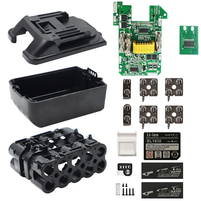 BL1830 Li-ion Battery Case Charging Protection Circuit d Box For Makita ... - $161.55