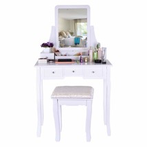 XGao Vanity Set, Dressing Table With 360e Pivoting Mirror, Crystal Knob ... - £1,369.21 GBP