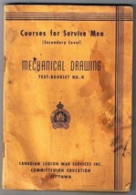 WW2 Canadian Legion Courses For Service Men Mechanical Drawing 4 Seconda... - $7.25