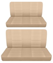 Solid front and rear bench seat covers fits 1949 Dodge Coronet  solid sand - £103.24 GBP