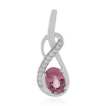 Jewelry Of Venus Fire Pendant Of Anahata (Heart Chakra) Purple Spinel Silver Pen - £537.68 GBP