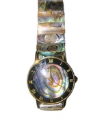 Vintage Milan Abalone Dial Ladies  Quartz Stretch Wrist Watch New Battery - €10,13 EUR