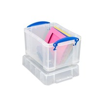 Really Useful 245 x 180 x 160mm 3L Box with Lid - Clear  - $24.00