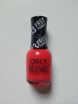 Orly Breathable Treatment + Color 20955 Vitamin Burst Red 13 Free Formula .6oz - £5.40 GBP